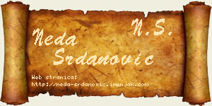 Neda Srdanović vizit kartica